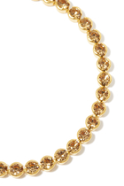 Siri Tennis Bracelet, 18k Gold-Plated Brass & Topaz